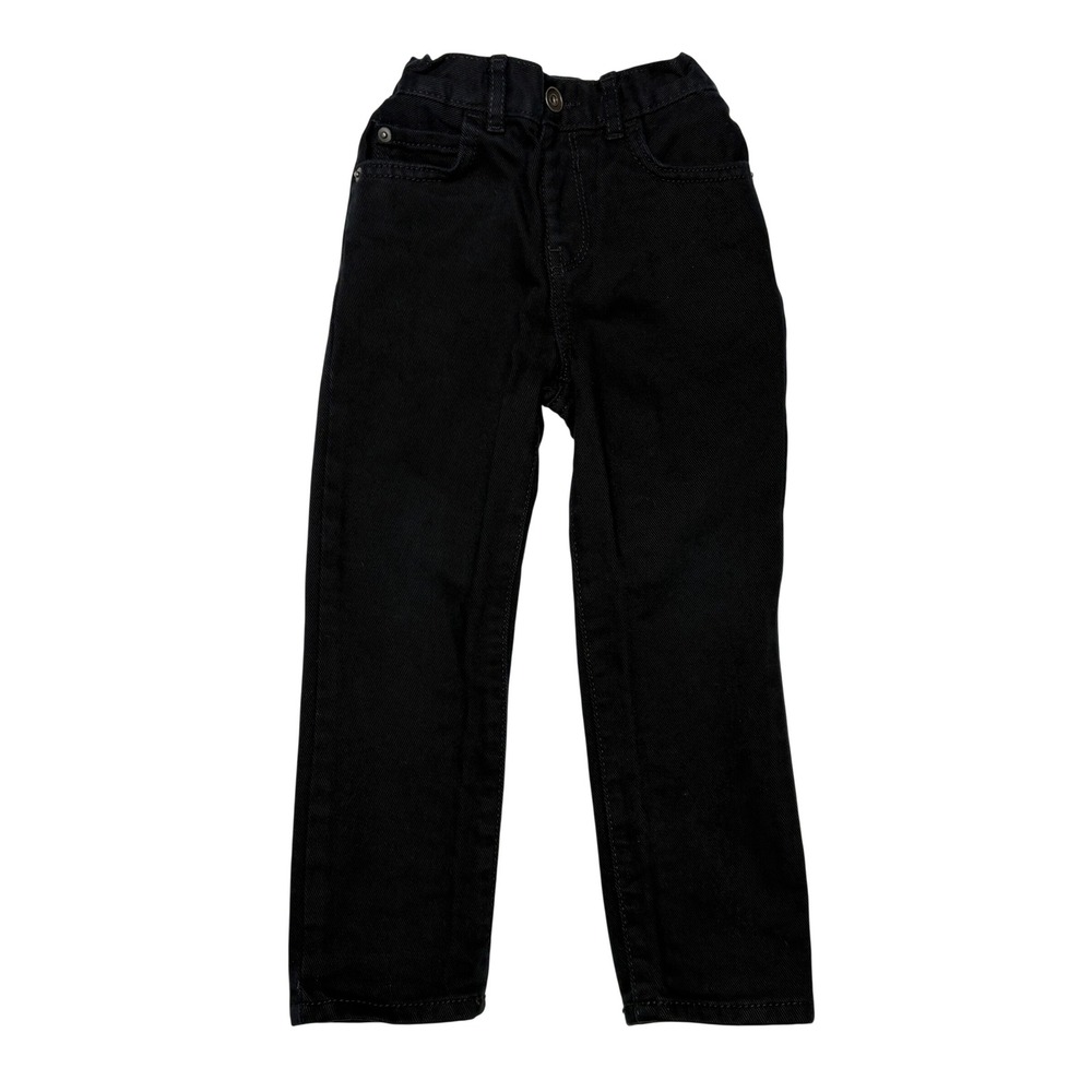 The Children's Place Adjustable Waist Skinny Black Jeans 4T Casual Denim